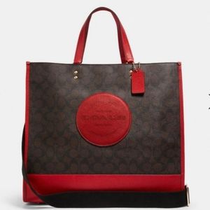 Coach Dempsey Tote-Red